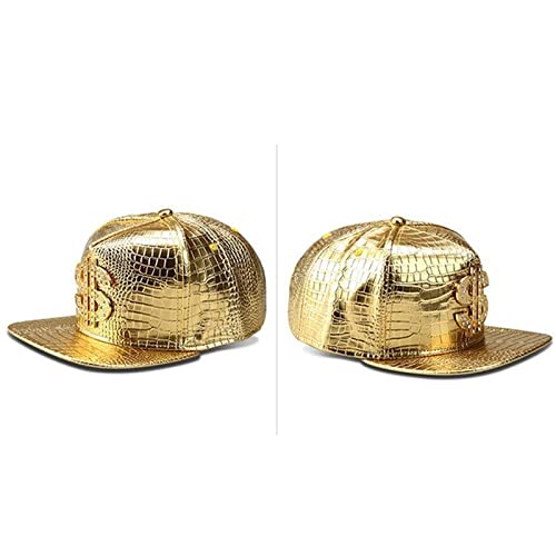 Hip Hop Hat,Flat-Brimmed Hat,Rock Cap,Adjustable Snapback Hat for Men and Women