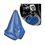 Osilly Car Shift Knob Cover, Vehicle Gear Shifter Knob Protector Dust Cover, Dust Proof Automotive Interior Decoration Universal for Most Manual Transmission Trucks, SUVs, RVs, Vans（Blue）
