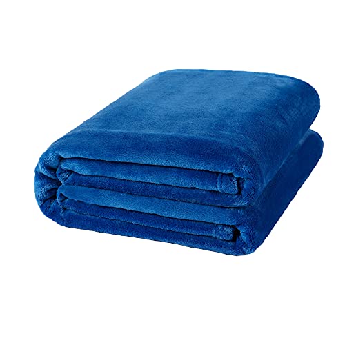 Image of NANPIPER Fleece Blankets, Super Soft Flannel Fuzzy Blanket for Bed Couch, Luxury Cozy Plush Microfiber Blanket-Twin Size,Turquoise Blue