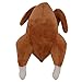 Glow Pups Holiday Turkey Plush Dog Toy with Squeaker for Small, Medium and Large Dogs | (Turkey)