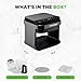 Nutrichef 5.8 Quart Air Fryer | 8-1 Preset Cook Modes | Transparent Fry Bowl for Best Cooking Results | Cook Shrimp, Steak, Fries, Wings, Chicken & More | Precise Temperature Control & Time | Grey