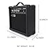 Demusea 20W Watt Electric Bass Guitar Black Amplifier Portable Travel Mini Practic Amp Headphone Jack Aux Treble Middle Bass Mp3 with Cable Adapter Guitar Picks in
