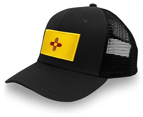 Image of International Tie State Hat for Men and Women, Adjustable Snapback Trucker Baseball Cap with Embroidered Patch