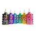 Nice Group - Slime Set Metal Glue pour Enfants avec 6 colles de 180 ML et Couleurs dorées, Noir, Magenta, Bleu Clair, Violet, Vert 47050 Taille L