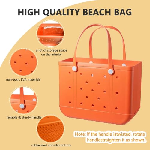 Extra Large Rubber Tote Bag for Women & Men, Waterproof Lightweight Beach Bag Travel X-Large Bag for Boat & Pool2