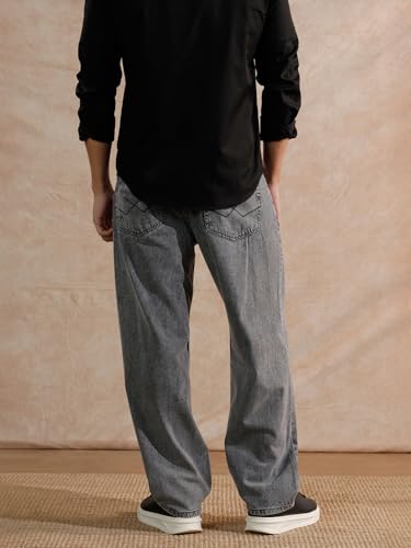 Image of WROGN Men's Loose Fit Jeans | Mid Rise | Jeans for Man