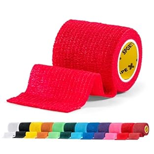 Self-Adhesive Elastic Bandage – Our 5cm cohesive sports tape sticks to itself, not the skin, with no glue required. Hand-tearable, lightweight, and flexible, it allows fast, hassle-free application for athletes, coaches, physiotherapists, and first-a...