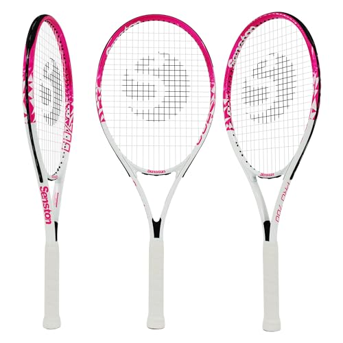 Senston Tennisschläger 68,6 cm, S700 Professioneller Tennis Schläger mit guter Kontrolle und gutem Grip, mit Tennistasche und Vibrationsdämpfer