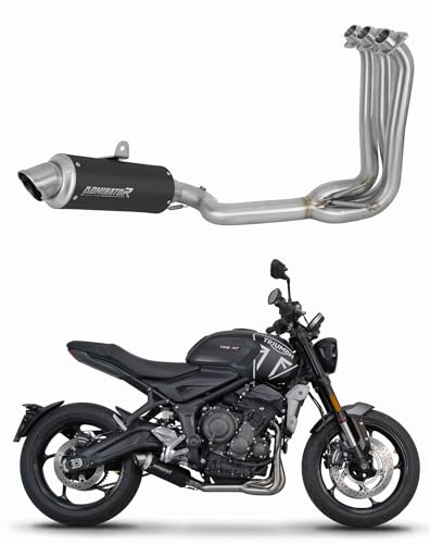 DOMINATOR Full Exhaust System Collector Silencer GPF BLACK