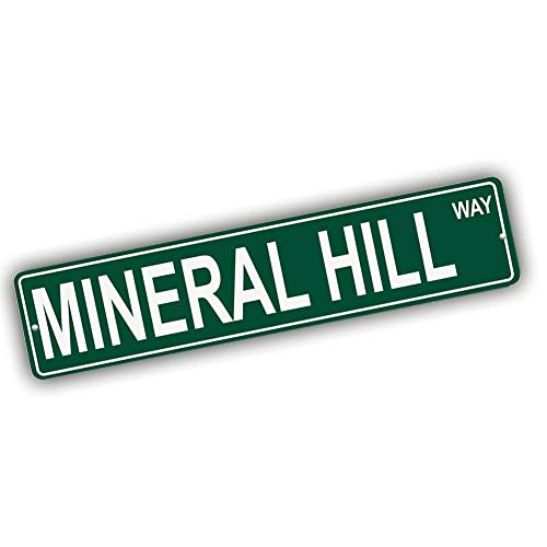 Brotherhood Aluminum Street Sign for Mineral Hill - Nevada Man Cave Decor