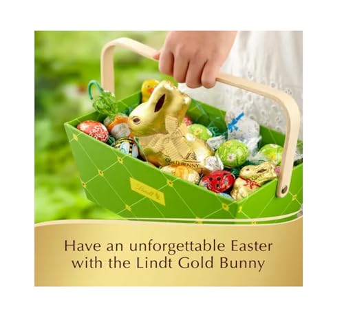 Lindt White Chocolate Bunny - Pack of 2 - Smiling Sweets - Delicious Treat that Goes Great in Easter Baskets - Perfect for the Whole Family - Gold Foil Wrapped Bunny - Thumbnail 2