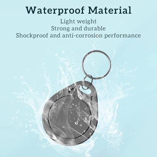 Image of MF Ultralight C ULC Keyfobs NFC Key Fobs RFID Token Key Cards, 13.56MHz Contactless Ticket IC MF0ICU2 Gray RFID Key Fob Compatible with Upgraded SAFLOK, KABA, ONITY & Salto Locks - Pack of 10