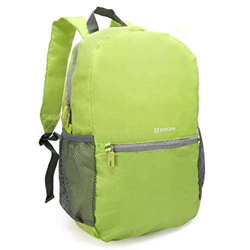 Evecase Packable Daypack Lightweight Water Resistant Outdoor Hiking Bag - Green