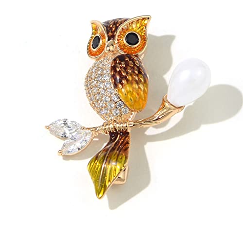 Broche hibou mignon style japonais ins tendance accessoire de mode pour femme