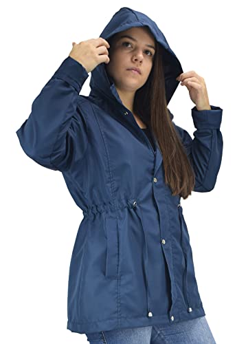 Parka Jaqueta Butu Biru Extra Grande Plus Size Feminino Cor:Azul Escuro;Tamanho:G1;Gênero:Mulher