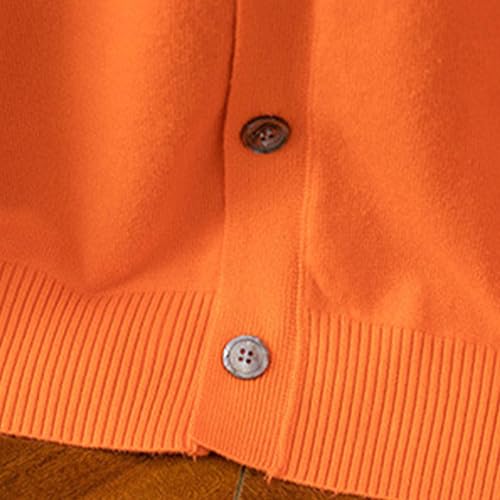 Men's Classic V-Neck Cardigan Sweater Men Loose Fit Button Down Sweaters Men Button Lightweight Sweater4