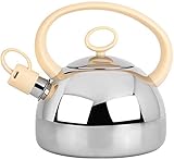 Bebe de forma segura □: Nuestro hervidor de té de SUTES es 100% libre de teflón y sin BPA, de acero inoxidable SUS304 de grado alimenticio, lo hace que funcione más fuertemente en resistencia a la oxidación.