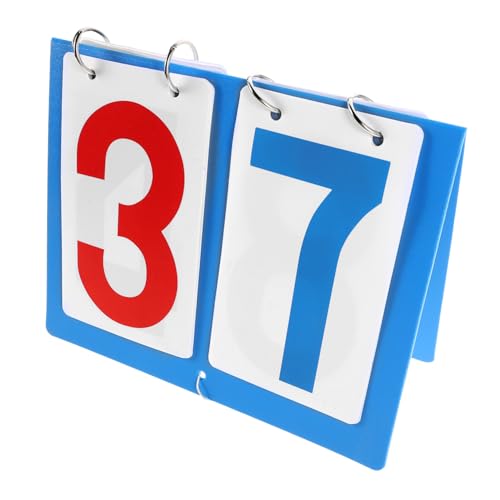 HOLIDYOYO Portable Tabletop Scoreboard Flipper Multipurpose Sports Score Keeper for Basketball Soccer Table Tennis Durable User Friendly Design with Display