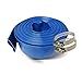 Schraiberpump 1-Inch by 100-Feet- General Purpose Reinforced PVC Lay-Flat Discharge and Backwash Hose - Heavy Duty (4 Bar) 2 CLAMPS INCLUDED