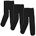 Luvable Friends Baby Girls' Nylon Tights, Black, 9-18 Months US
