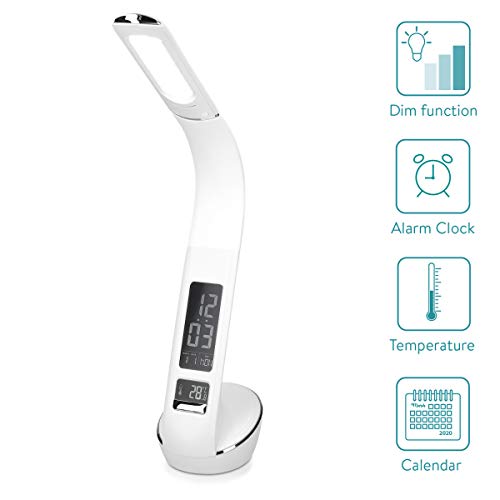 Navaris Lámpara LED escritorio regulable - Con óptica