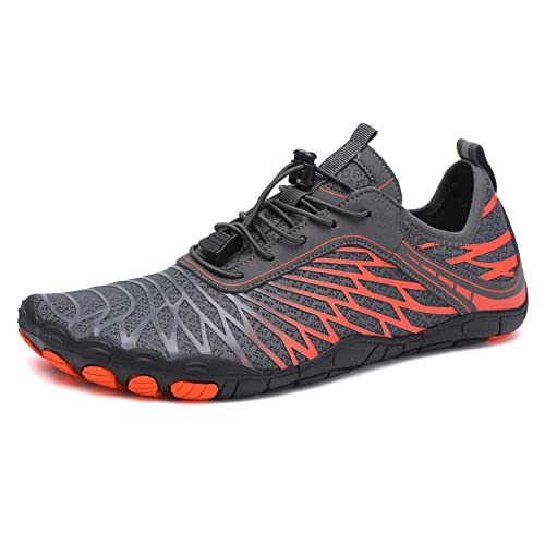 Image of Hiking Barefoot Shoes for Women Men Breathable & Non-Slip Athletic Barefoot Wide Toe Water Shoes Lightweight Perfect for Walking,Running,and Swimming