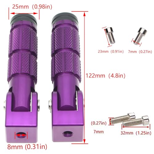Repose-pieds robustes en alliage pour Super 73 et mini vélo - 5