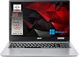 Acer aspire SSD Silver Athlon 3050u, RAM 20 Go ddr4, SSD M.2 pci 512 Go, Display Full HD 15,6, Cam, wi-fi, hdmi, bt, Win11 pro, Libre Office, préconfiguré et prêt à l'emploi, gar