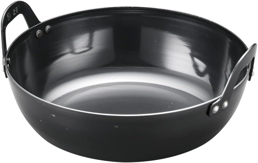 Endoshoji AAG09039 Professional Thick Plate Frying Pot, 15.4 inches (39 cm), Iron, Made in Japan