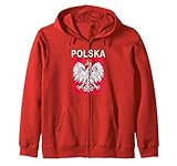 Polska Eagle Emblem Polish Language Zip Hoodie