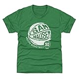 500 LEVEL Sam Hauser Youth Shirt (Kids Shirt, 4-5Y X-Small, Heather Kelly Green) - Sam Hauser Boston Basketball WHT