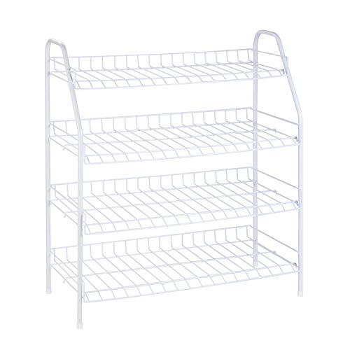Honey-Can-Do 4-Tier Storage Rack, White Sho-09490 White, 40 Lbs #TOP14