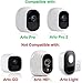 Wasserstein 4 x Silicone Skins with sunroof Compatible with Arlo Pro & Arlo Pro 2 Smart Security - 100% Wire-Free Cameras (Black)