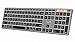 ProtoArc Beleuchtete Kabellose Tastatur für Mac, K110-A Aluminium-Bluetooth-Tastatur Full-Size, Mehrere Geräte, Flach, Wiederaufladbar, Funktastatur für MacBook Pro/Air, Mac mini, iPad