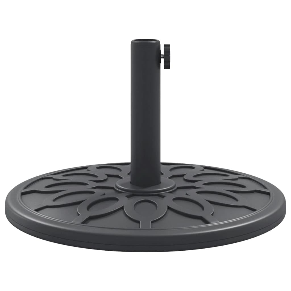 Stojak na parasole przeciwsłoneczne, 12 kg, z okrągłym wzorem, stabilna podstawa parasola do masztu Ø 38/48 mm, odporna na warunki atmosferyczne podstawa z tworzywa sztucznego i betonu