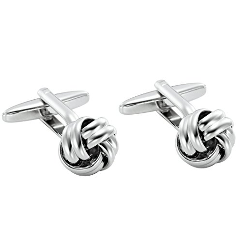 Image of Stunning Mens Nautical Knot Stainless Steel Cufflinks