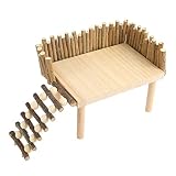 Plate Forme d en Bois pour Hamsters Jouet d activit et d Exercice avec Pont et Chelle Adapt Hamsters Gerbils et Sugar Gliders Design Universel s curis