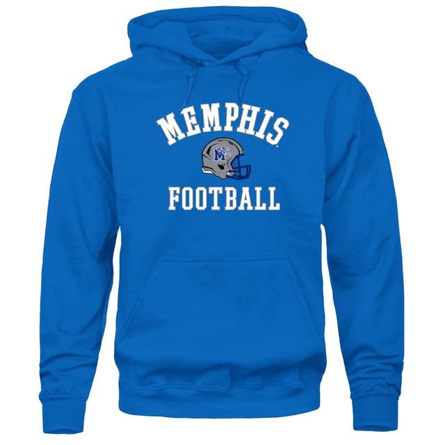 Barnesmith University of Memphis Tigers Hooded Sweatshirt Football Royal Blue X-Large