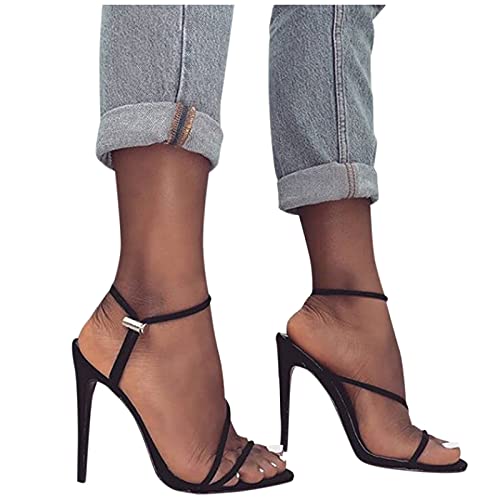 Sandalias Mujer Tacon Bajo Moda Sexy De Tacón Alto Punta Abierta Zapatos Para Caminar Fiesta Clásica Elegantes Primavera Al Aire Libre Sandaliastacón Stilettos Damas Comoda Con Cierre De Hebilla