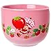 Silver Buffalo Strawberry Shortcake Vintage Ceramic Ramen Bowl with Chopsticks, Microwave Safe, 20 Ounces