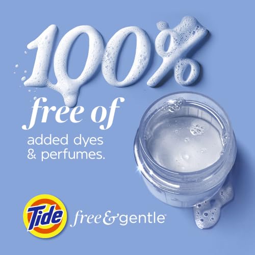 Tide Free & Gentle Liquid Laundry Detergent, 126 Loads, 166 fl oz, Tide Laundry Detergent, Clean Laundry Detergent - image 9