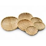 SMKF Small Kichen Baskets for Bread, Fruits and Veggies Pure Natural Bamboo Basket (12-inch) - Image 4