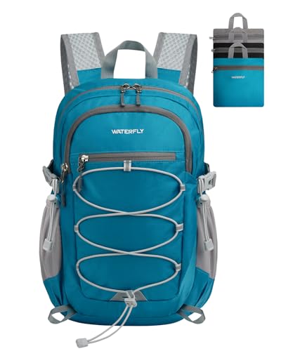 WATERFLY 15L Packable Backpack – Lightweight Travel Daypack (Blue)