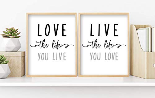 Generic Love The Life You Live Wall Art thumb #1