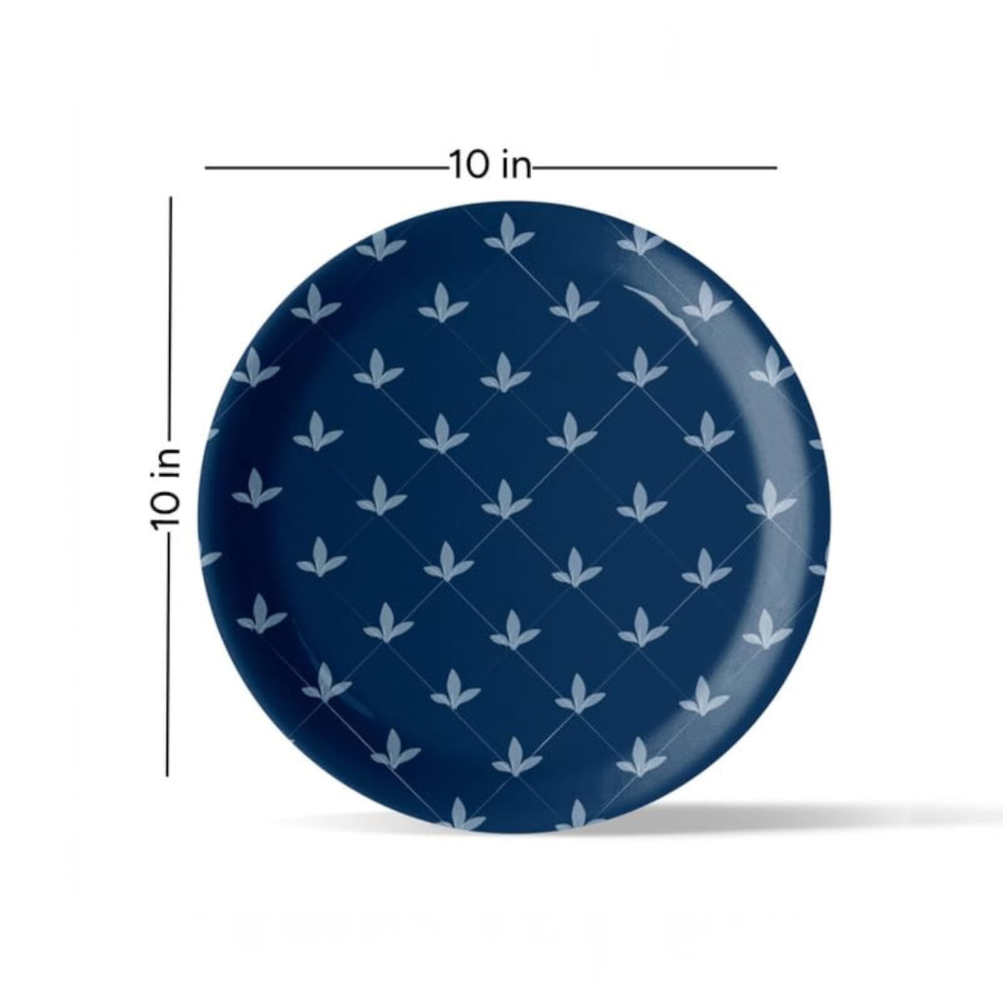 Symmetry Flower Inspired Decorative Porcelain Wall Plate