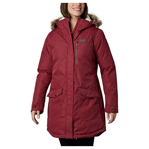 Columbia Women's Suttle Mountain Long Insulated Jacket, Marsala Red, Small