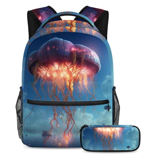 Cartable grande capacité méduse pour les cours et les voyages