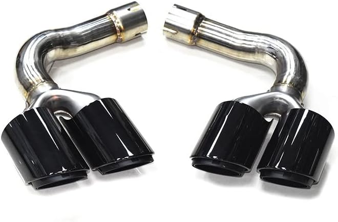 1ペア304ステンレス鋼排気テールパイプマフラーチップに適合する