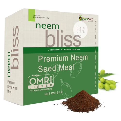 Neem Seed Meal Organic Fertilizer for Plants (5lbs)
