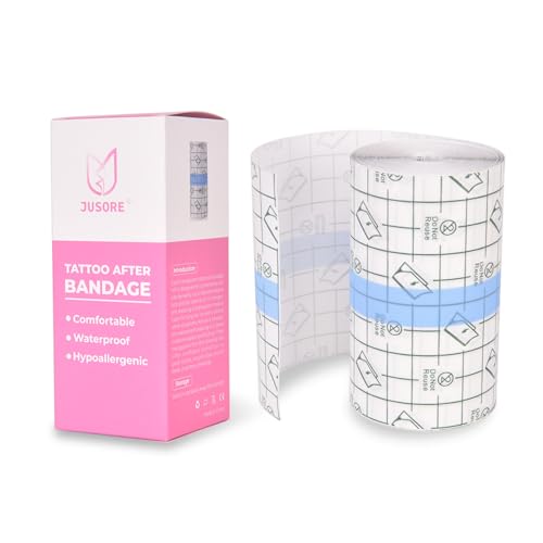 Image of Transparent Stretch Adhesive Bandage (10cm * 10 m) - Clear Waterproof Bandages Dressing Tape for Shower Tattoos, Second Skin Protection Supplies
